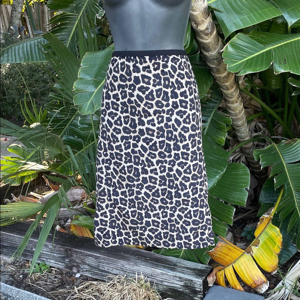 Leopard for suede pencil skirt